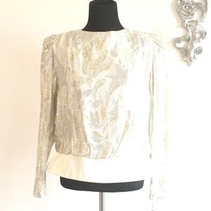 NWT Vintage Metallic Top